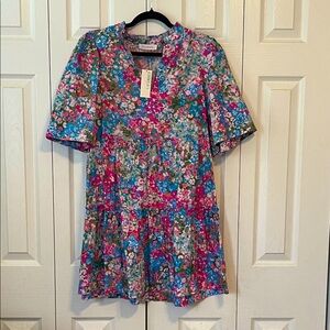 Avery Dusty Pink Floral Dress
